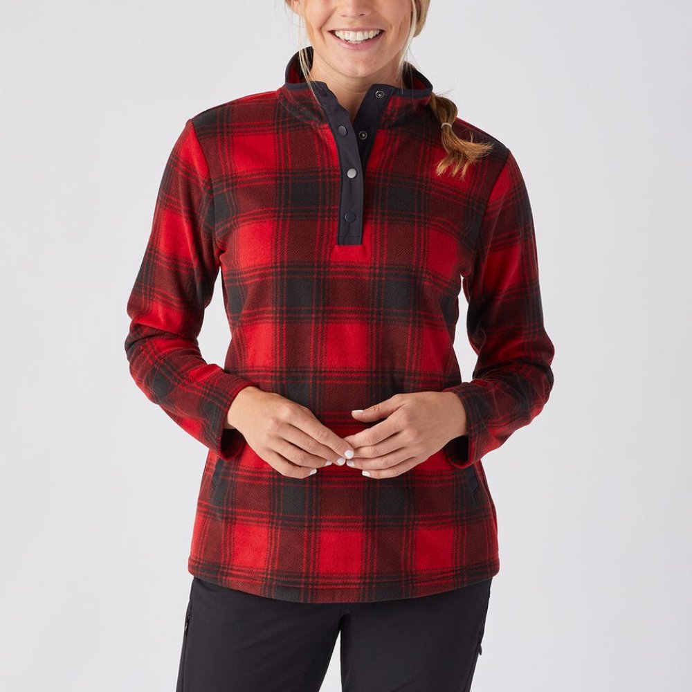 Women's Doubleback Printed Fleece Pullover L